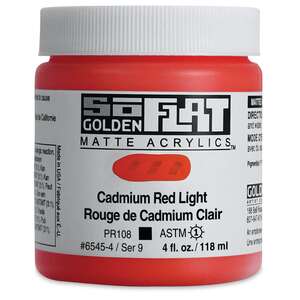 Golden Soflat Matte Akrilik Boya 118Ml S9 Cadmium Red Light - Thumbnail