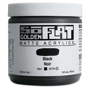 Golden Soflat Matte Akrilik Boya 473Ml S1 Black - 3