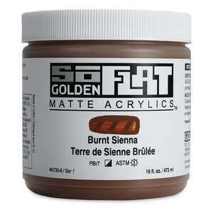 Golden Soflat Matte Akrilik Boya 473Ml S1 Burnt Sienna - 3