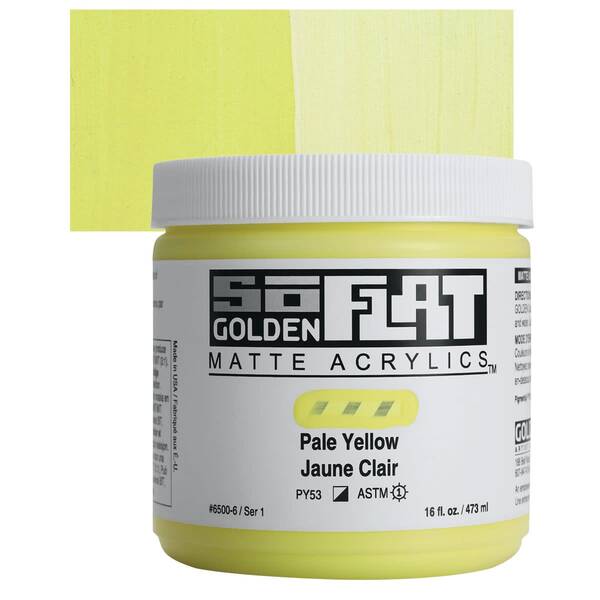 Golden Soflat Matte Akrilik Boya 473Ml S1 Pale Yellow - 1