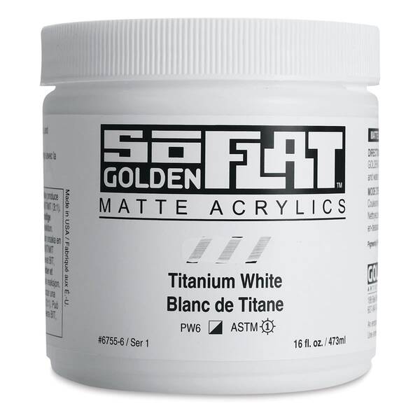 Golden Soflat Matte Akrilik Boya 473Ml S1 Titanium White - 3