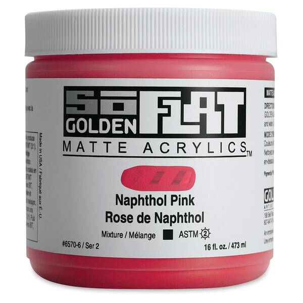 Golden Soflat Matte Akrilik Boya 473Ml S2 Naphthol Pink