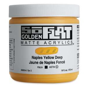 Golden Soflat Matte Akrilik Boya 473Ml S2 Naples Yellow Deep - 3