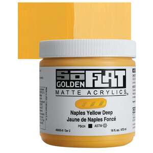 Golden - Golden Soflat Matte Akrilik Boya 473Ml S2 Naples Yellow Deep