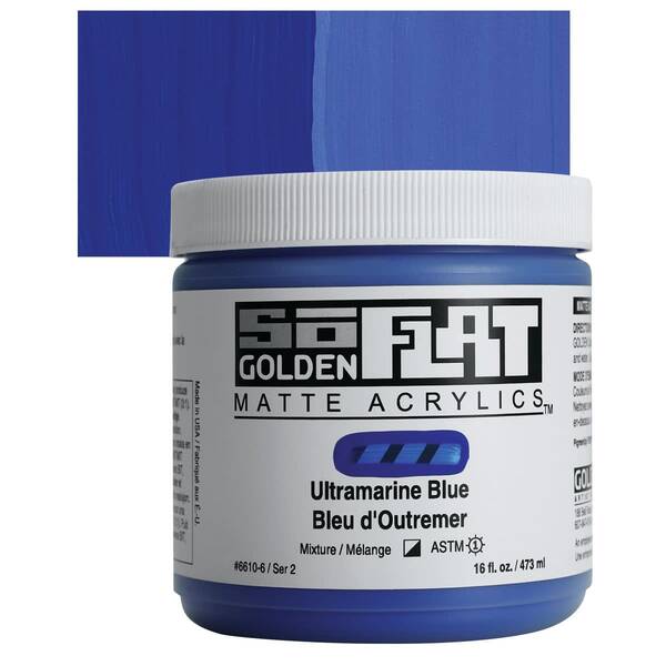 Golden Soflat Matte Akrilik Boya 473Ml S2 Ultramarine Blue - 1