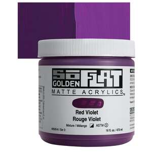 Golden Soflat Matte Akrilik Boya 473Ml S3 Red Violet - 1