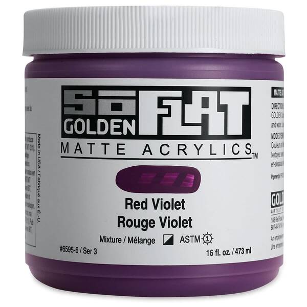 Golden Soflat Matte Akrilik Boya 473Ml S3 Red Violet