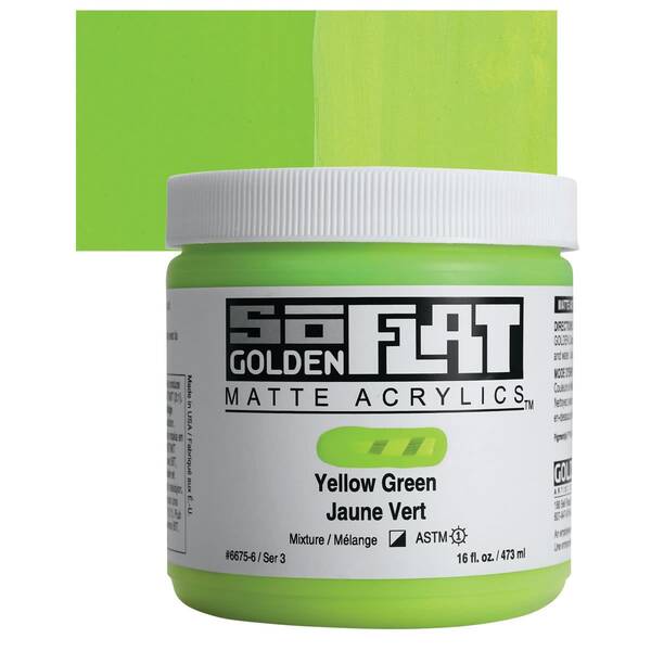 Golden Soflat Matte Akrilik Boya 473Ml S3 Yellow Green - 1