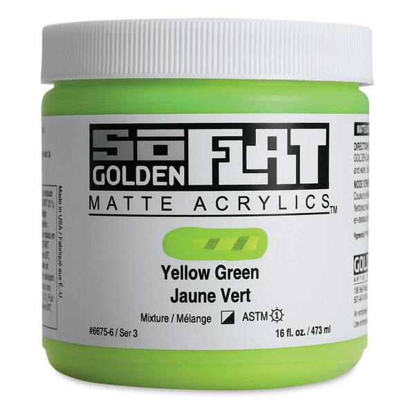 Golden Soflat Matte Akrilik Boya 473Ml S3 Yellow Green
