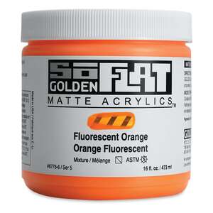 Golden Soflat Matte Akrilik Boya 473Ml S5 Fluorescent Orange - 3