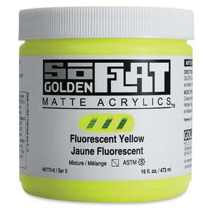 Golden Soflat Matte Akrilik Boya 473Ml S5 Fluorescent Yellow - 3