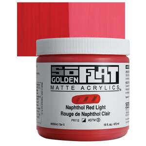 Golden Soflat Matte Akrilik Boya 473Ml S5 Naphthol Red Light - 1