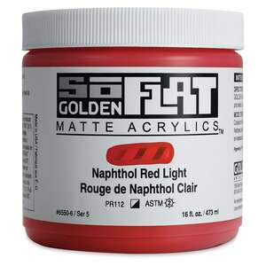 Golden Soflat Matte Akrilik Boya 473Ml S5 Naphthol Red Light - 3