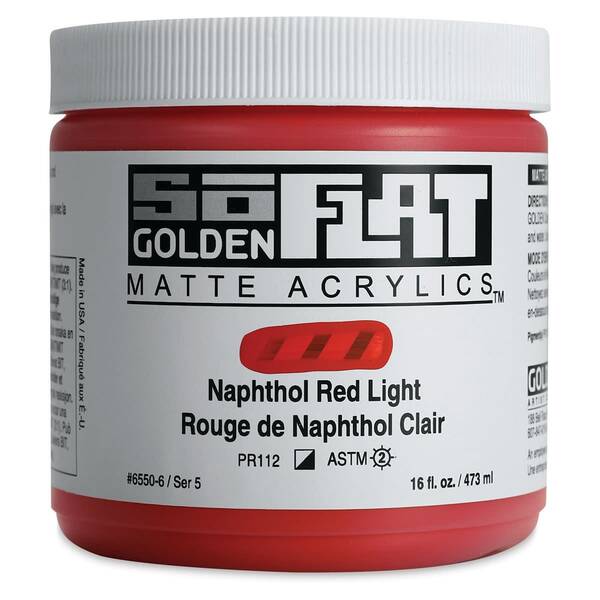 Golden Soflat Matte Akrilik Boya 473Ml S5 Naphthol Red Light