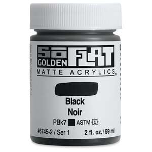 Golden Soflat Matte Akrilik Boya 59Ml S1 Black - 3