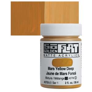 Golden - Golden Soflat Matte Akrilik Boya 59Ml S1 Mars Yellow Deep