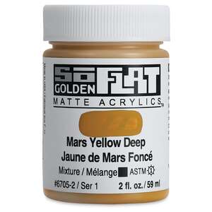 Golden Soflat Matte Akrilik Boya 59Ml S1 Mars Yellow Deep - Thumbnail