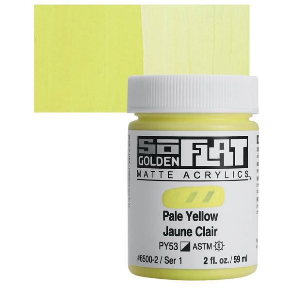 Golden Soflat Matte Akrilik Boya 59Ml S1 Pale Yellow - 1