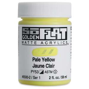 Golden Soflat Matte Akrilik Boya 59Ml S1 Pale Yellow - 3