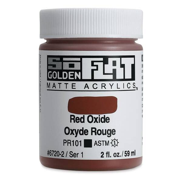 Golden Soflat Matte Akrilik Boya 59Ml S1 Red Oxide