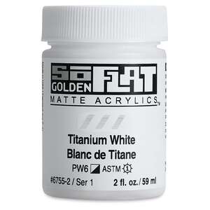 Golden Soflat Matte Akrilik Boya 59Ml S1 Titanium White - 3