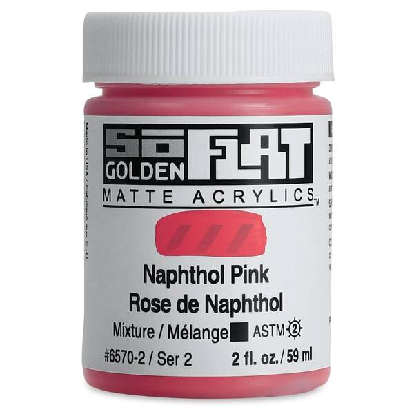 Golden Soflat Matte Akrilik Boya 59Ml S2 Naphthol Pink