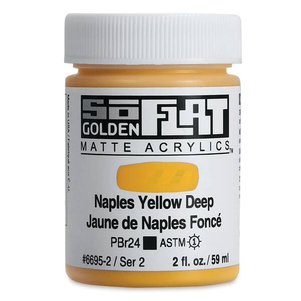 Golden Soflat Matte Akrilik Boya 59Ml S2 Naples Yellow Deep - 3