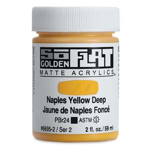 Golden Soflat Matte Akrilik Boya 59Ml S2 Naples Yellow Deep - 3