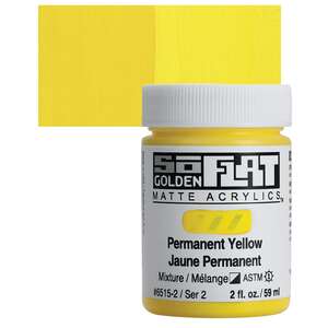 Golden Soflat Matte Akrilik Boya 59Ml S2 Permanent Yellow - 1