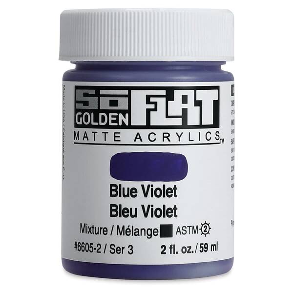 Golden Soflat Matte Akrilik Boya 59Ml S3 Blue Violet - 3