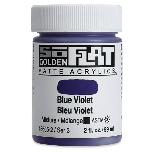 Golden Soflat Matte Akrilik Boya 59Ml S3 Blue Violet - 3