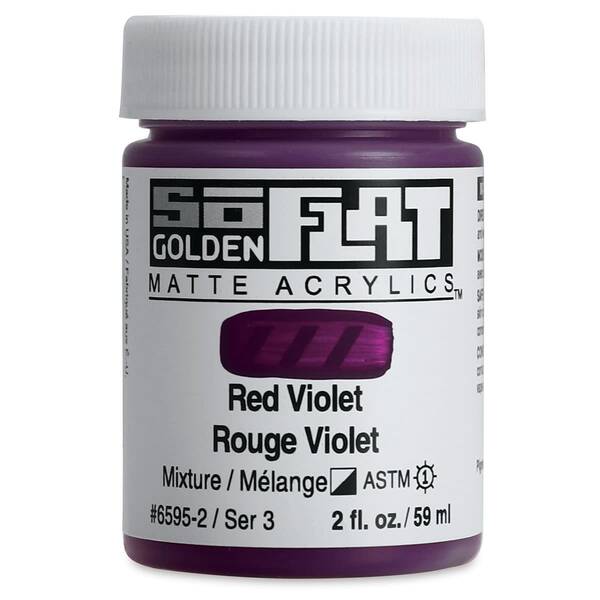 Golden Soflat Matte Akrilik Boya 59Ml S3 Red Violet