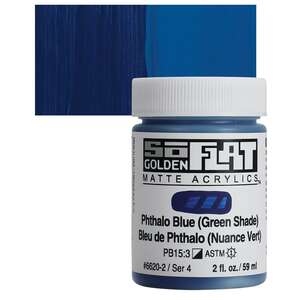 Golden - Golden Soflat Matte Akrilik Boya 59Ml S4 Phthalo Blue(Green Shade)