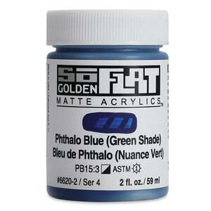 Golden Soflat Matte Akrilik Boya 59Ml S4 Phthalo Blue(Green Shade) - Thumbnail