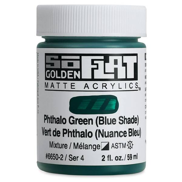 Golden Soflat Matte Akrilik Boya 59Ml S4 Phthalo Green(Blue Shade)