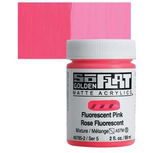 Golden Soflat Matte Akrilik Boya 59Ml S5 Fluorescent Pink - 1