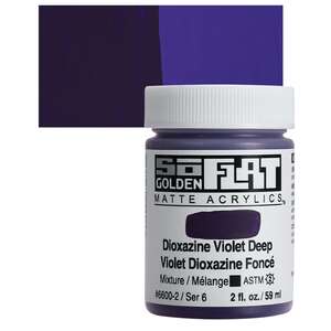 Golden Soflat Matte Akrilik Boya 59Ml S6 Dioxazine Violet Deep - 1