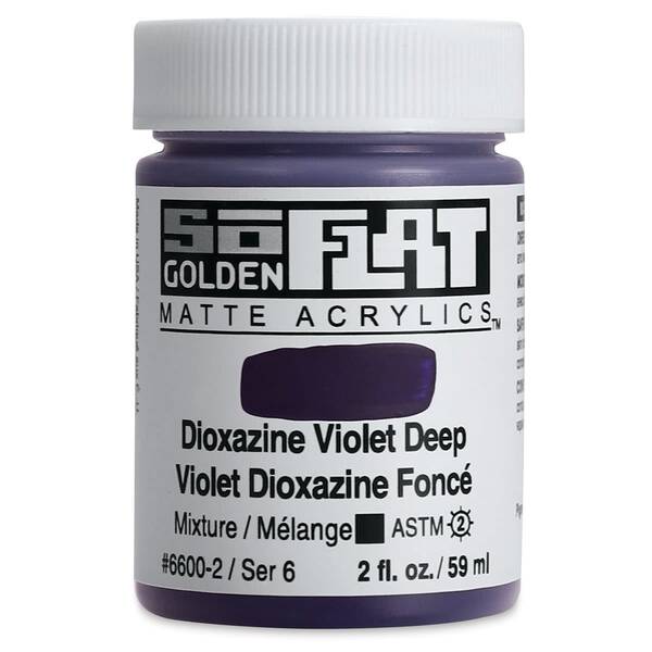 Golden Soflat Matte Akrilik Boya 59Ml S6 Dioxazine Violet Deep - 3