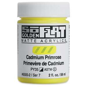 Golden Soflat Matte Akrilik Boya 59Ml S7 Cadmium Primrose - 3