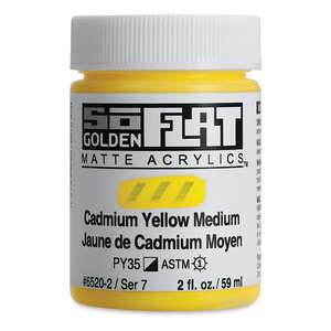 Golden Soflat Matte Akrilik Boya 59Ml S7 Cadmium Yellow Medium - 3