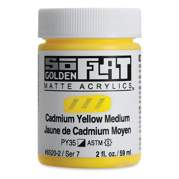 Golden Soflat Matte Akrilik Boya 59Ml S7 Cadmium Yellow Medium - 3