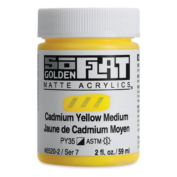 Golden Soflat Matte Akrilik Boya 59Ml S7 Cadmium Yellow Medium
