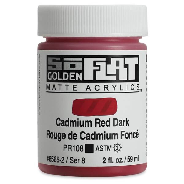 Golden Soflat Matte Akrilik Boya 59Ml S8 Cadmium Red Dark