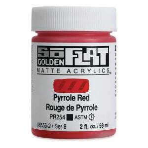 Golden Soflat Matte Akrilik Boya 59Ml S8 Pyrrole Red - 2