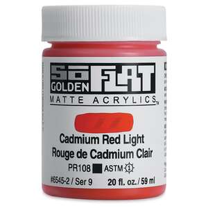 Golden Soflat Matte Akrilik Boya 59Ml S9 Cadmium Red Light - 3