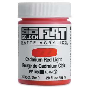 Golden Soflat Matte Akrilik Boya 59Ml S9 Cadmium Red Light - Thumbnail