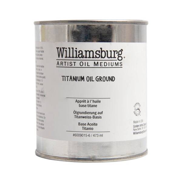 Golden Williamsburg Oil Color Medium 473 Ml Titanium Oil Ground
