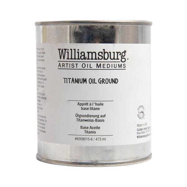 Golden Williamsburg Oil Color Medium 473 Ml Titanium Oil Ground - 1