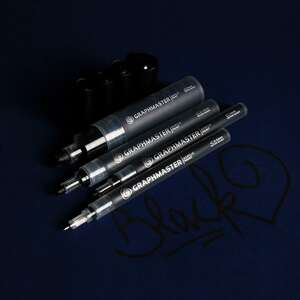 Graphmaster Akrilik Marker 0,5mm S Black - Thumbnail