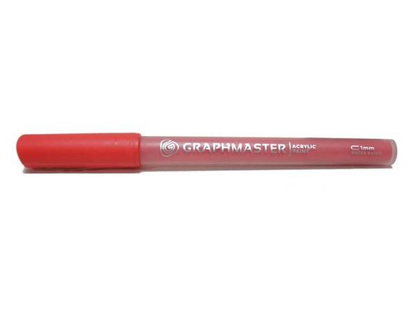Graphmaster Akrilik Marker 1mm Deep Scarlet Red